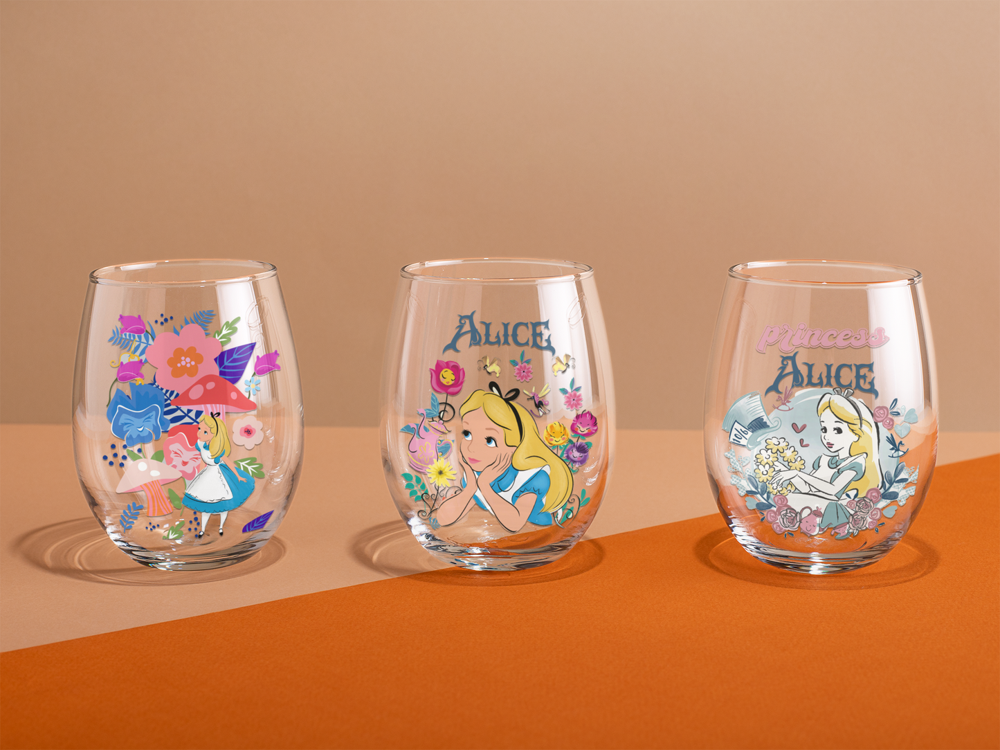 Disney Princess "Alice" Custom Clear Stickers