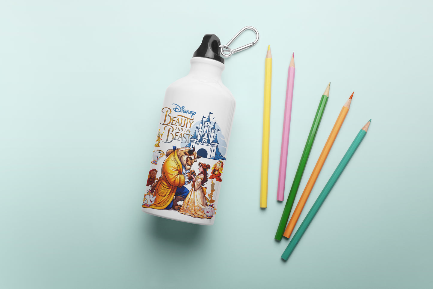 Disney Princess Water Bottles "Beauty and the beast" Belle